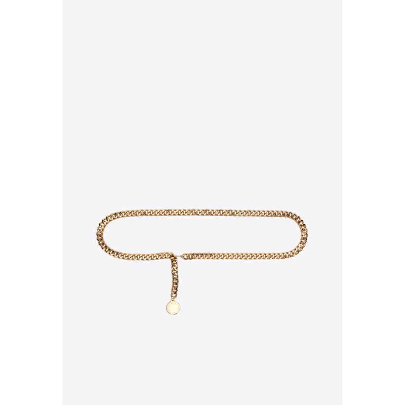 Falabella Logo Engraved Chain Belt