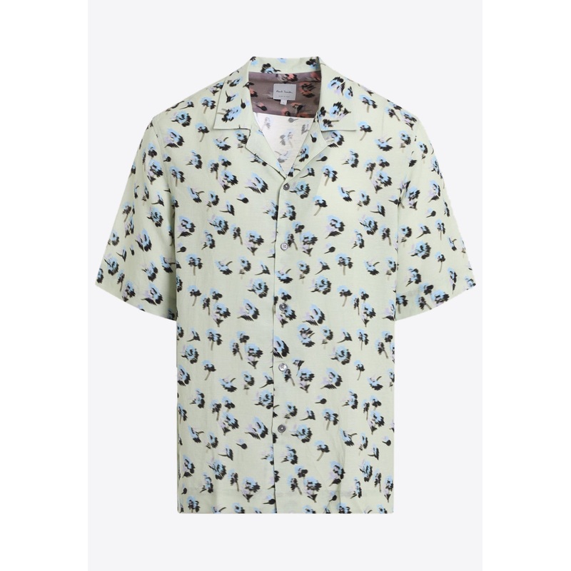 Floral Print Bowling Shirt