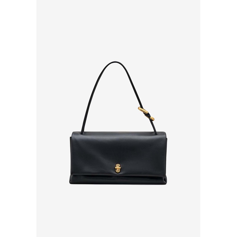 Large Leather Dual Shoulder Bag