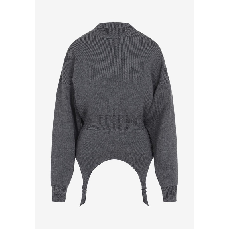 Lingerie Garter Pullover Sweater