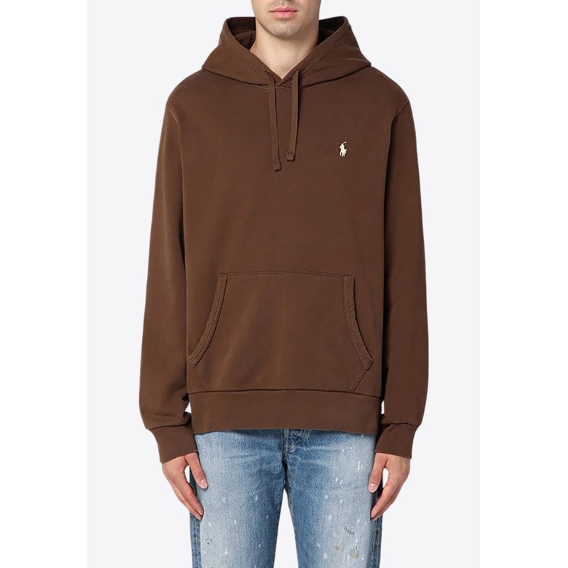 Logo-Embroidered Drawstring Hoodie