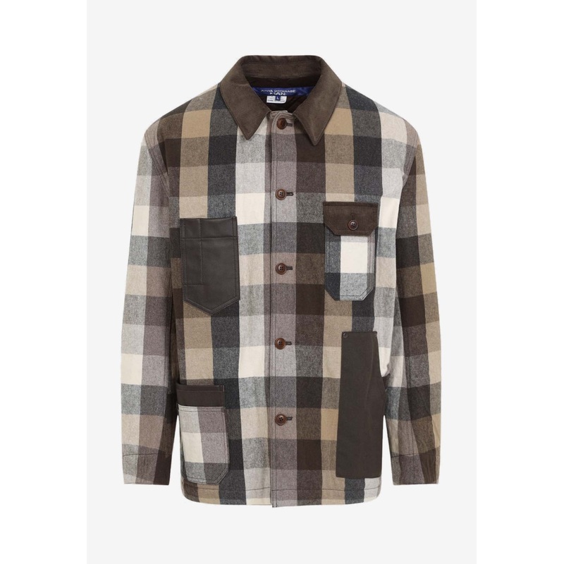 Long-Sleeved Checked Shirt