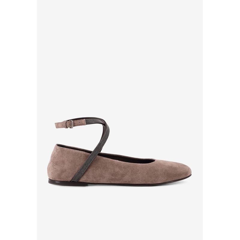 Monili Suede Ballet Flats