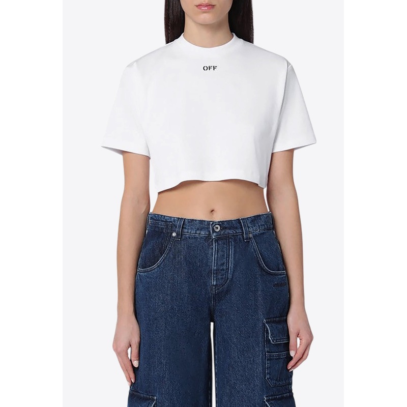 OFF Stamp Cropped T-shirt