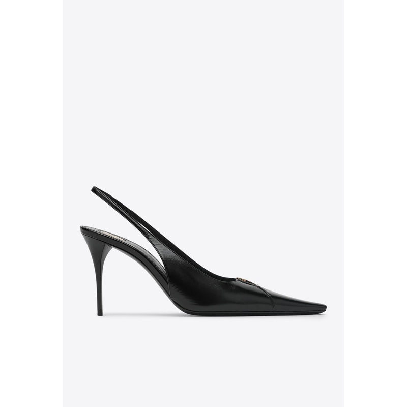 Babylon 90 Leather Slingback Pumps