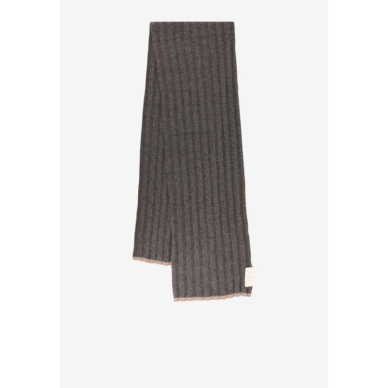 Cashmere Ribbed Scarf
