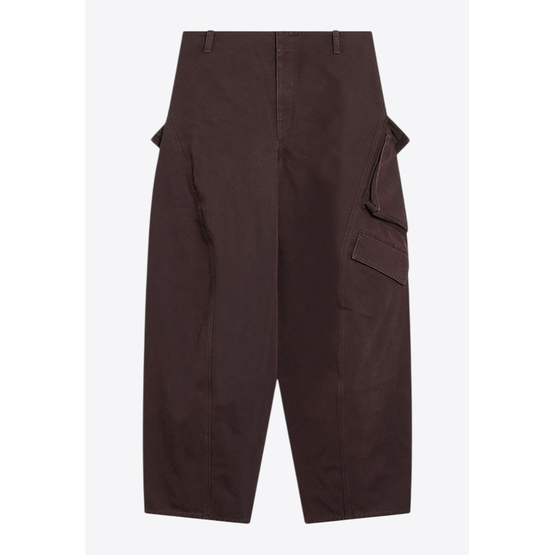 Curved-Leg Cargo Pants