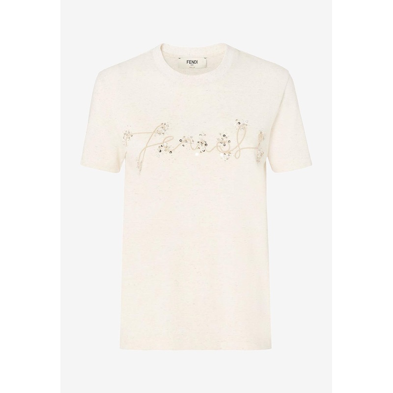 Embellished Logo T-shirt