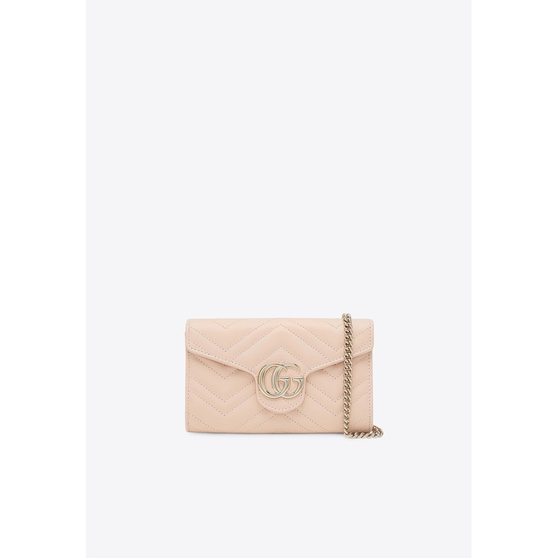 GG Marmont Quilted Leather Chain Clutch