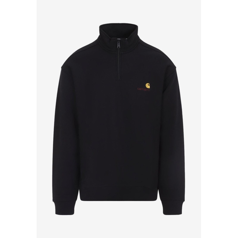 Half Zip American Script Sweatshirt