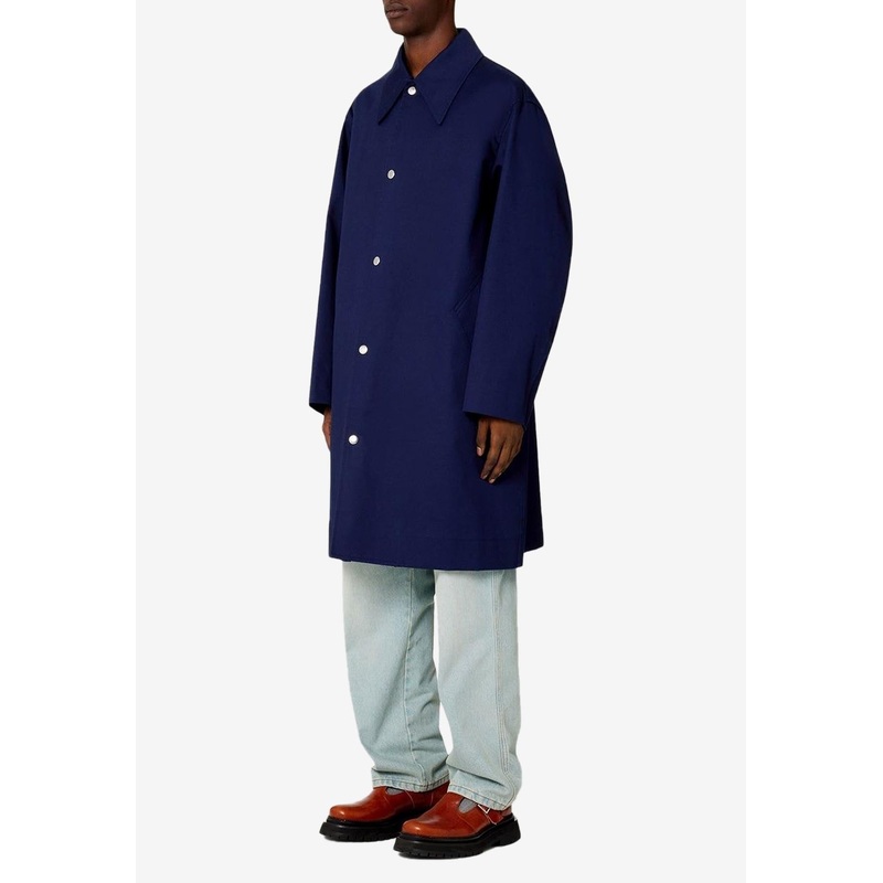 Logo Embroidered Overcoat