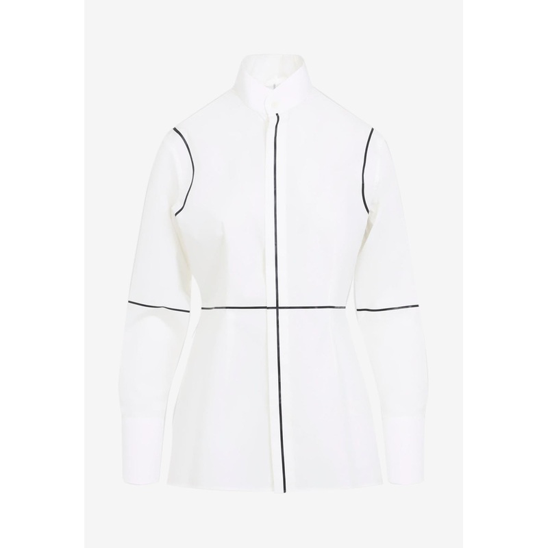 Long-Sleeved Paneled Shirt