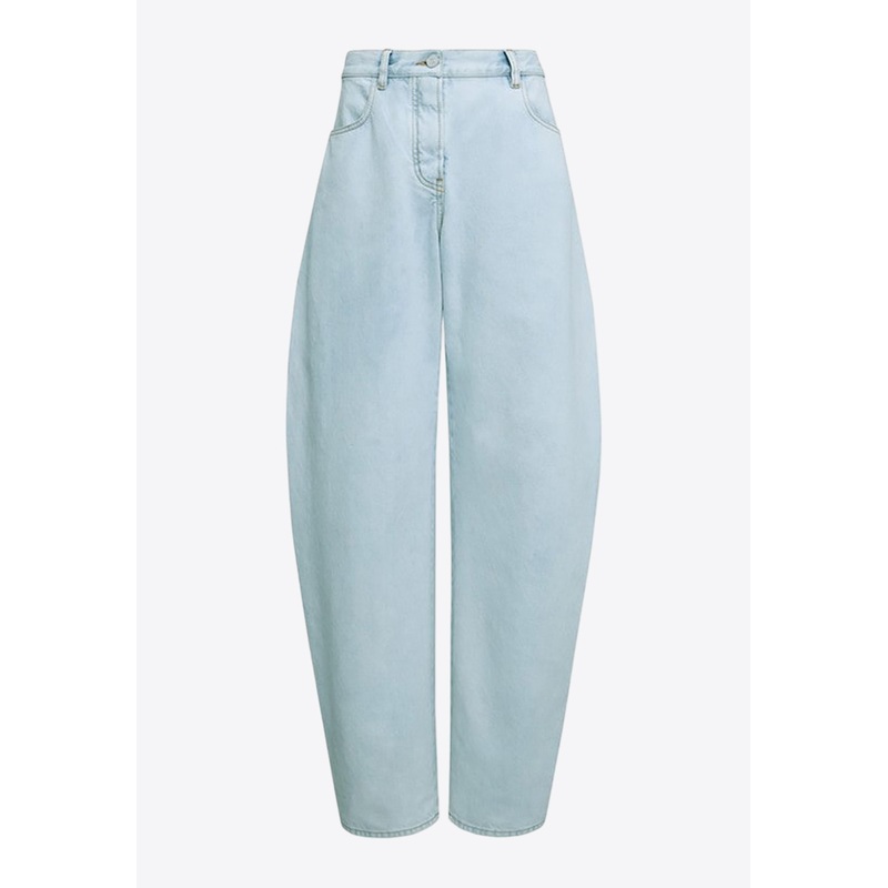 Low-Waist Balloon-Leg Jeans