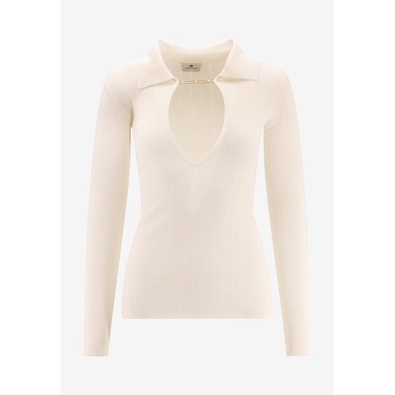 Silk-Blend V-neck Sweater