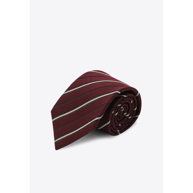 Wool and Silk Striped Tie