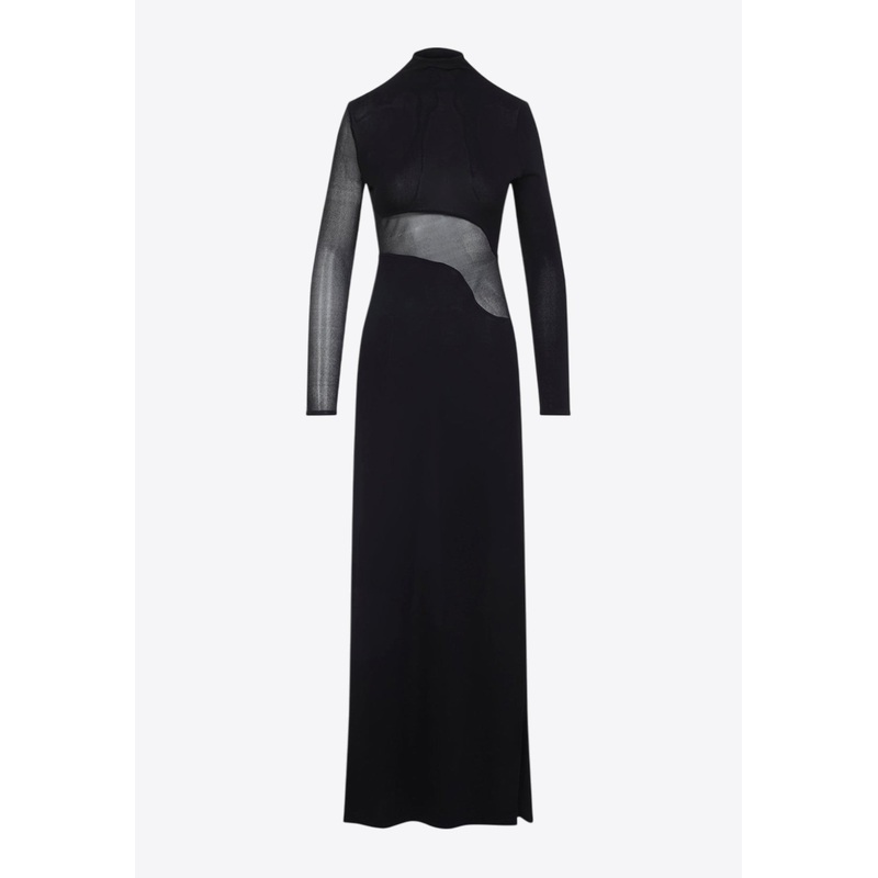 Bodycon Paneled Maxi Dress