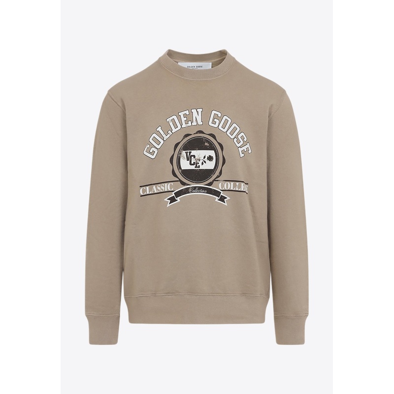 Logo-Printed Pullover Sweatshirt