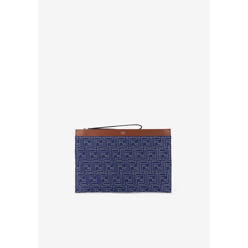 Medium FF Jacquard Flat Pouch