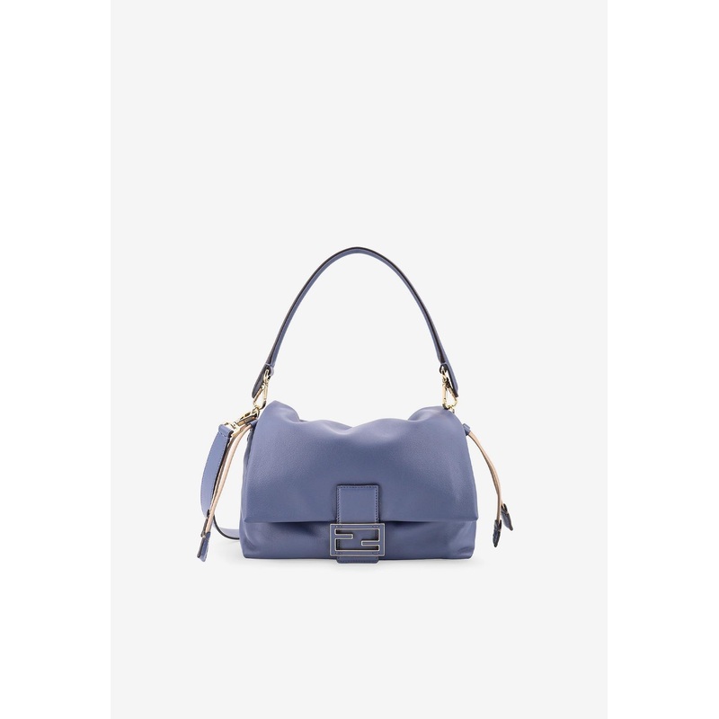 Medium Mamma Baguette Leather Shoulder Bag