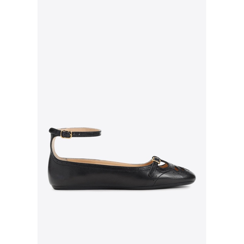 Misty Leather Ballet Flats