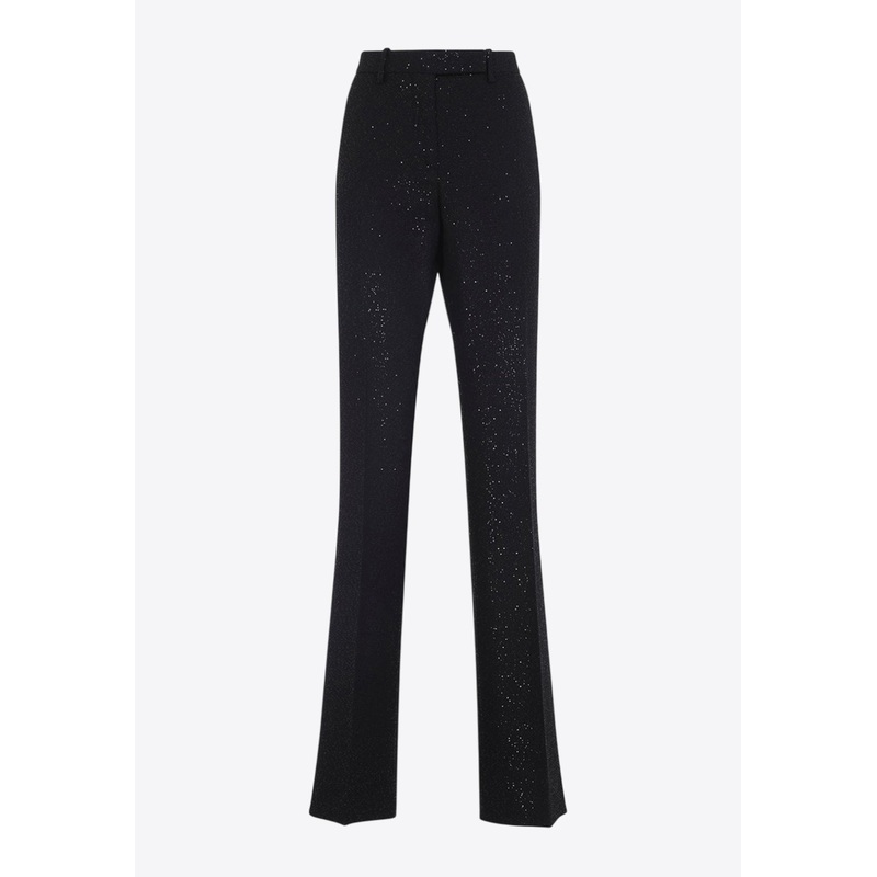 Sequined Wool Pants