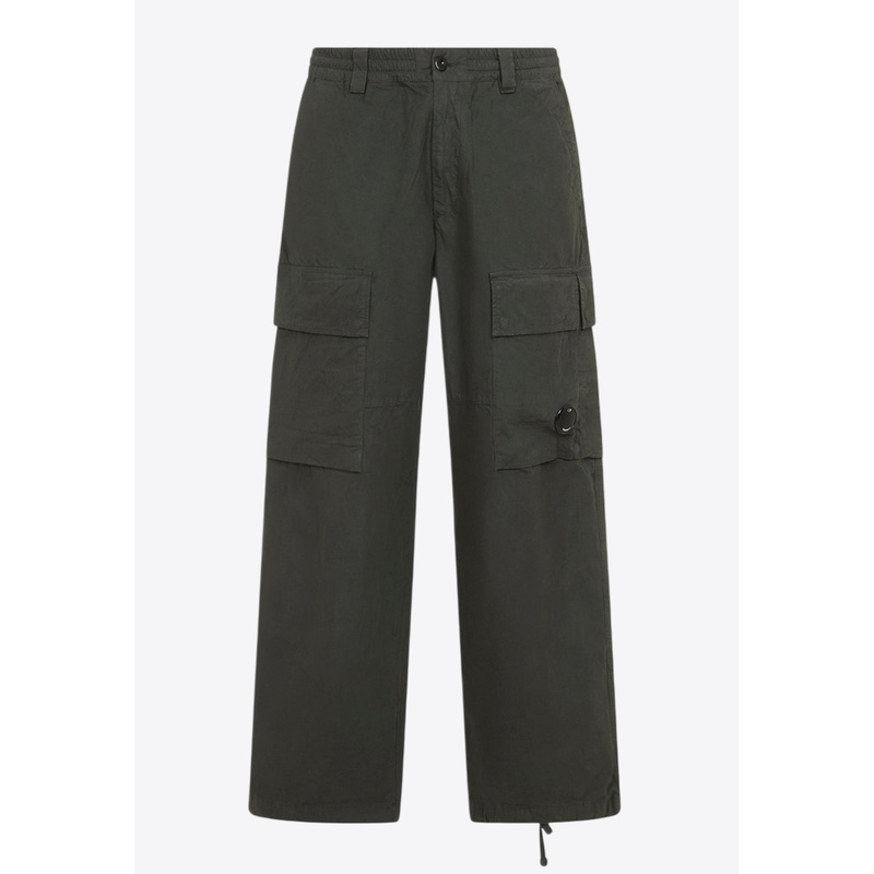 Signature Lens Wide-Leg Cargo Pants