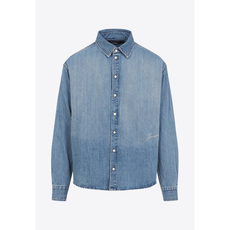 Simon De-Nmes Faded Denim Shirt