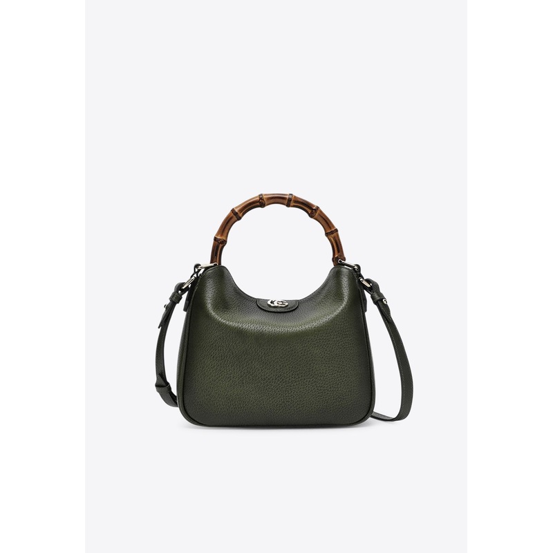 Small Diana Grained Leather Handbag