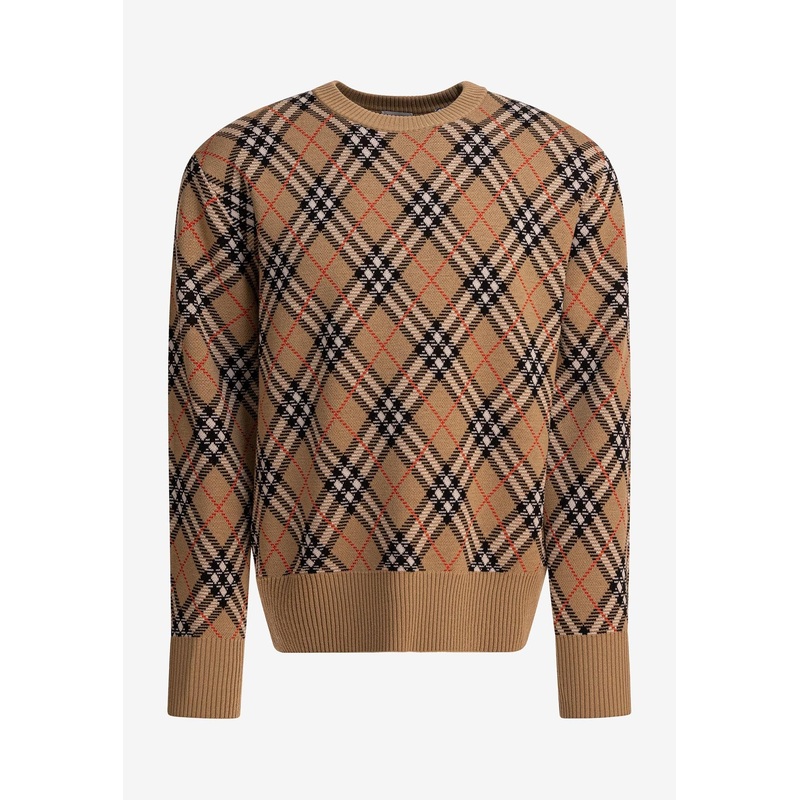 Vintage Check Crewneck Sweater