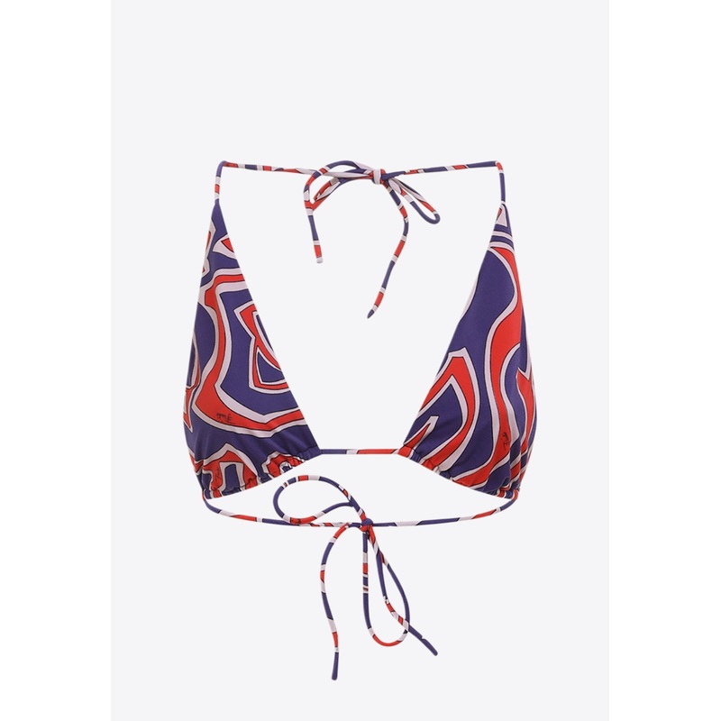 Bikini Top with Signature-Print