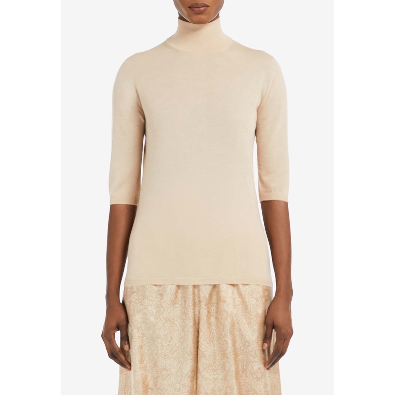 Cecina Turtleneck Wool Knit Top