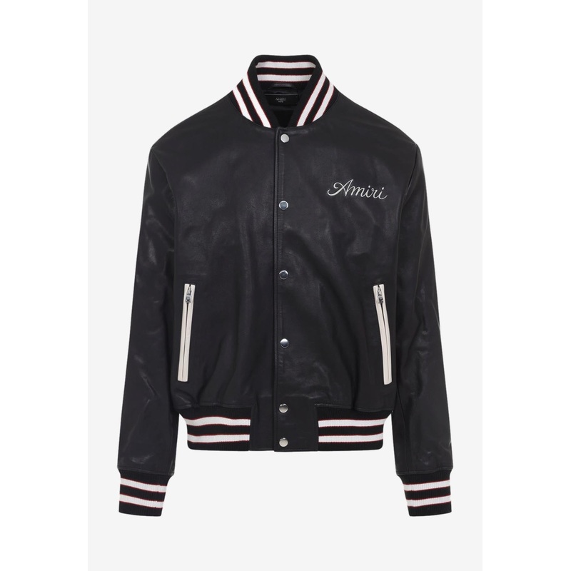 Club Leather Bomber Jacket