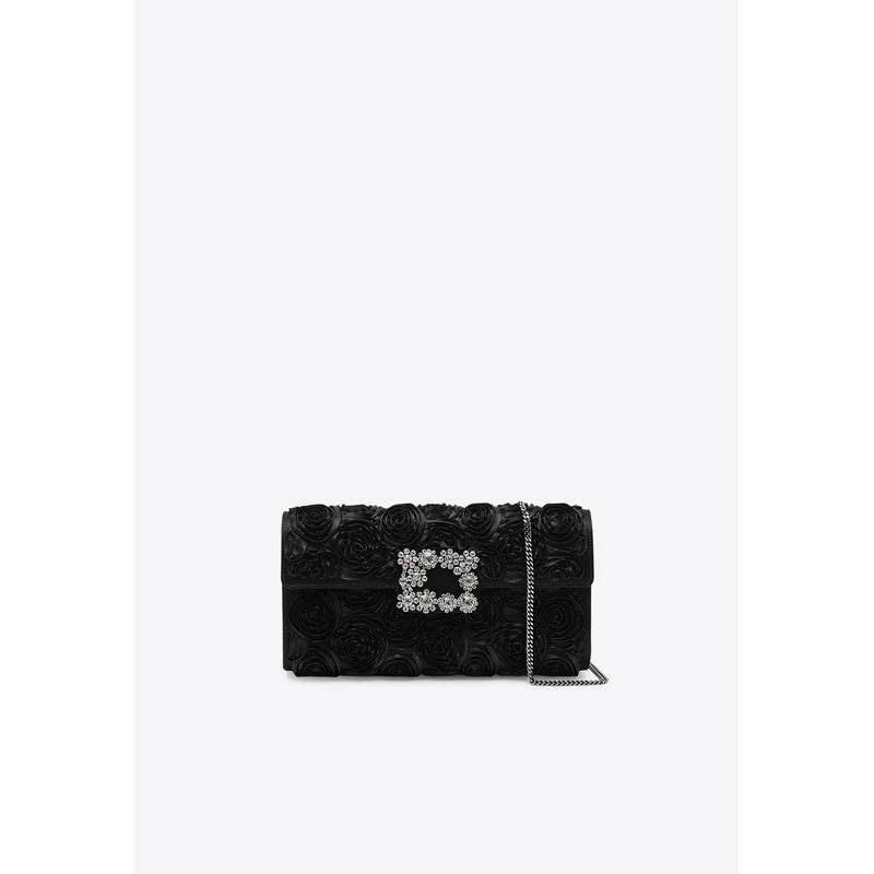 Efflorescence Satin Clutch Bag