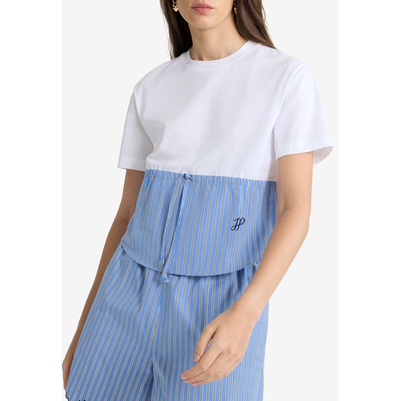 Hybrid Cropped T-shirt