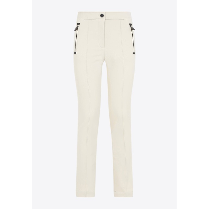 Logo Patch Slim-Leg Pants