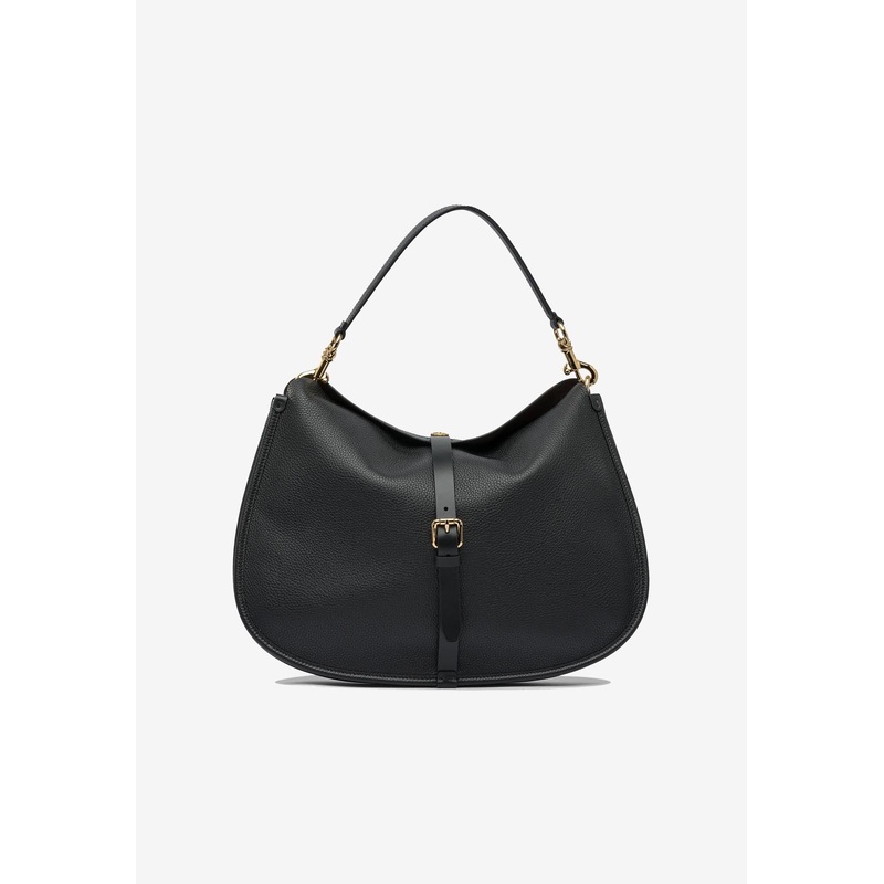 Maxi Pony Leather Shoulder Bag