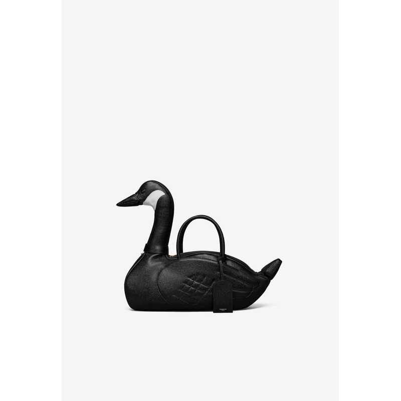 Pebbled Leather Goose Handbag