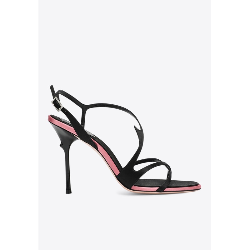 Rose Vivier 100 Strappy Satin Sandals