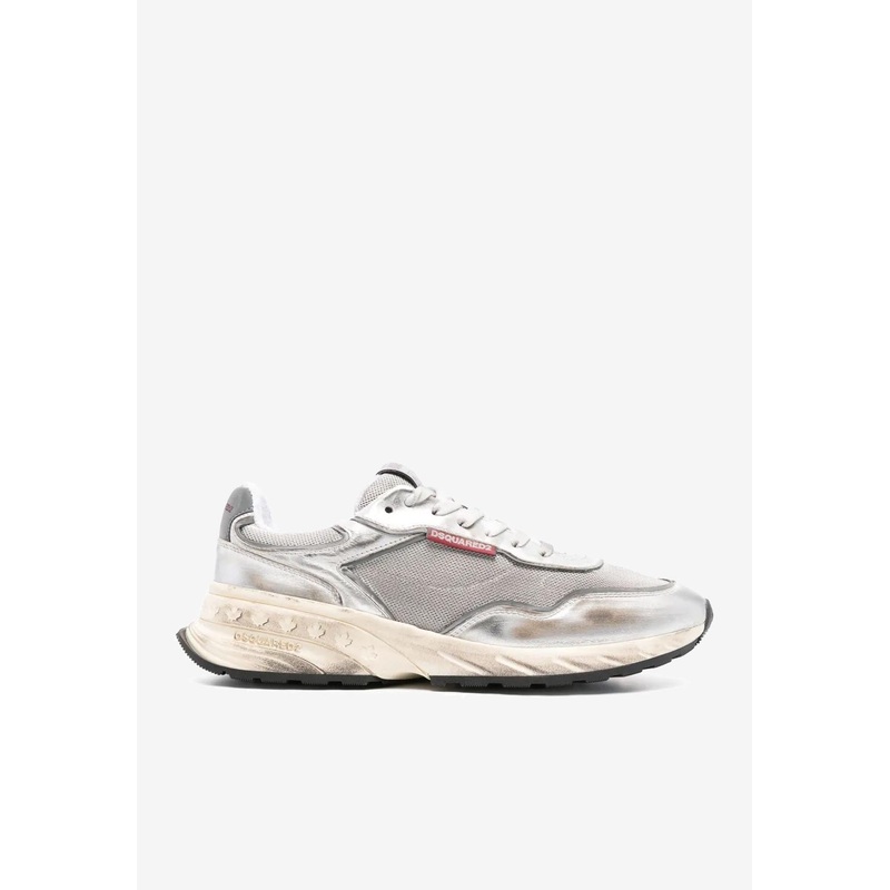 Sprinter Leather and Mesh Sneakers