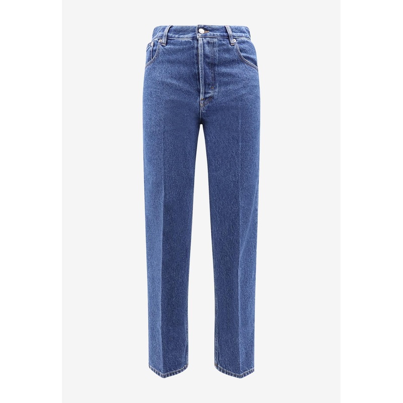 Straight-Leg Jeans with Metal Horsebit