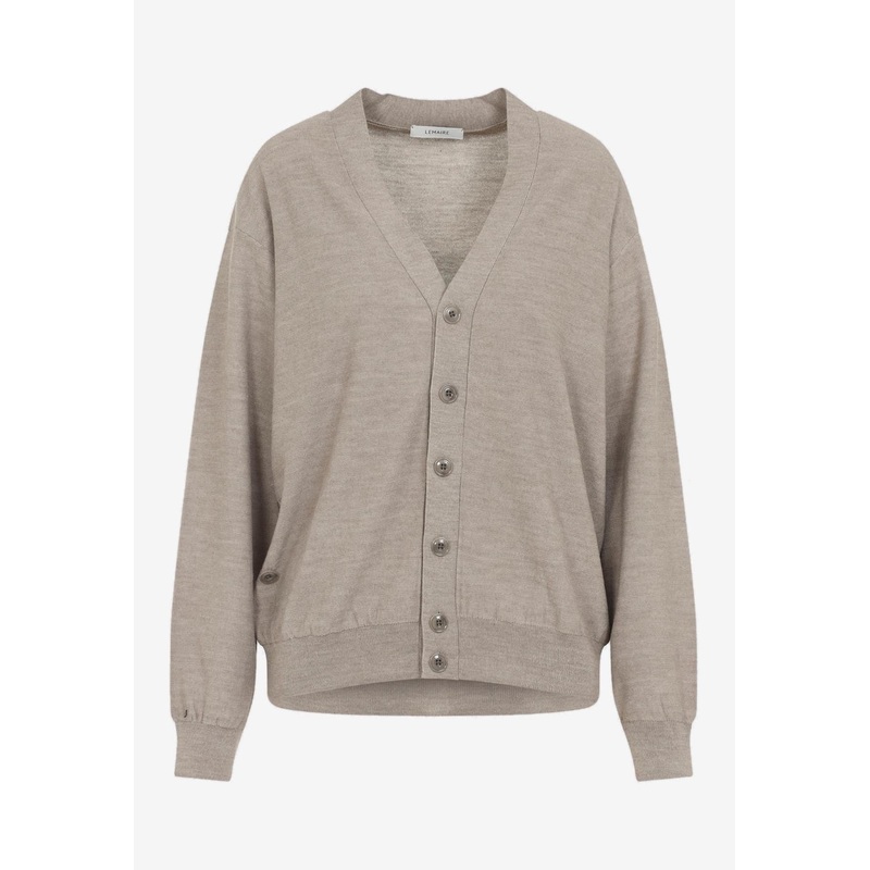 Twisted Wool-Blend Cardigan