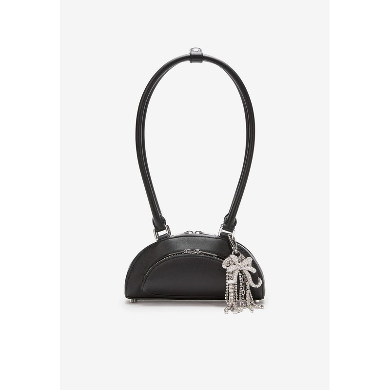 Crystal Ribbon Charms Shoulder Bag