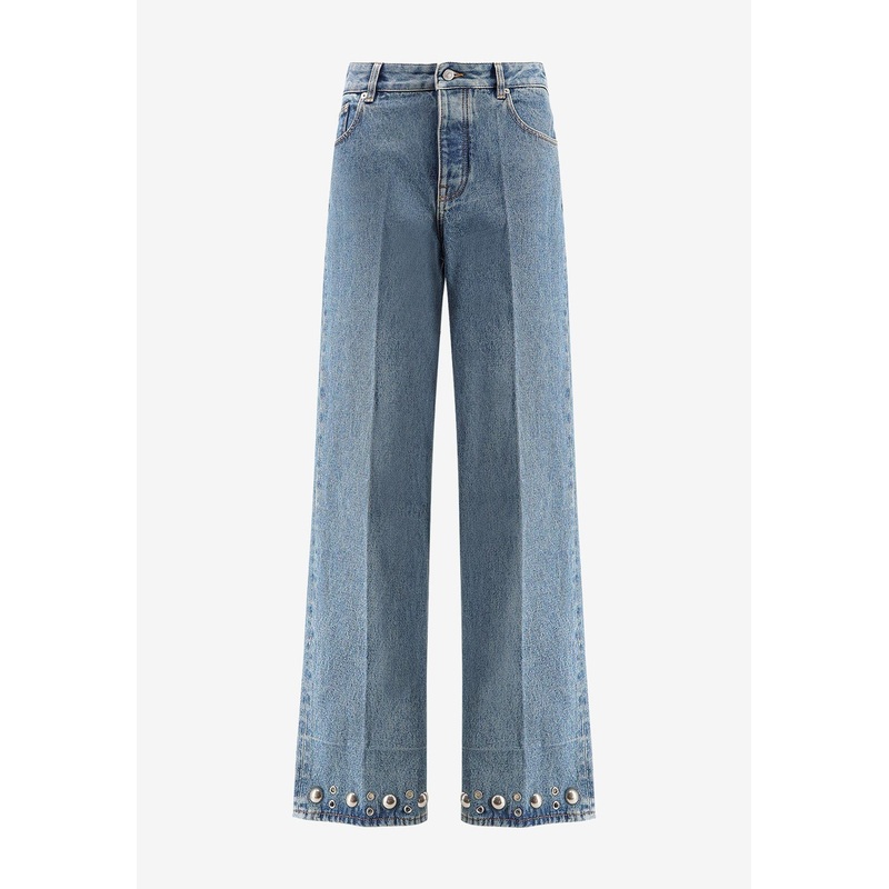 Embellished Straight-Leg Jeans