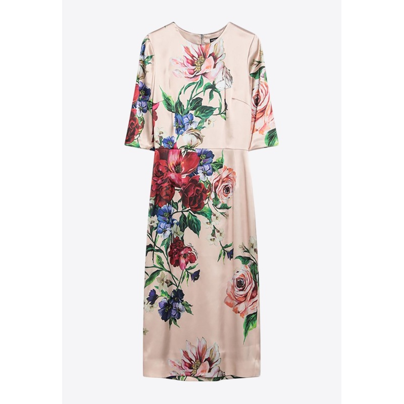 Floral Print Midi Dress
