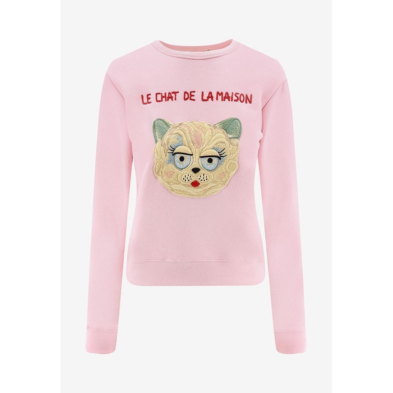 Le Chat De La Maison Printed Sweatshirt