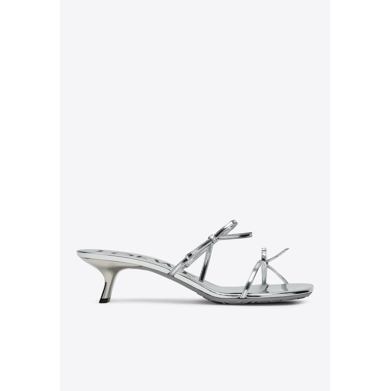 Petal 45 Metallic Leather Sandals