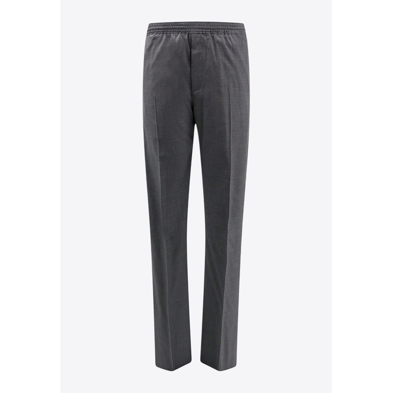Straight-Leg Wool-Blend Pants