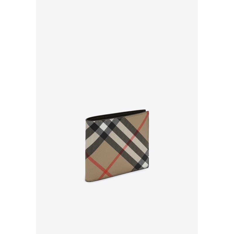 Vintage Check Bi-Fold Wallet