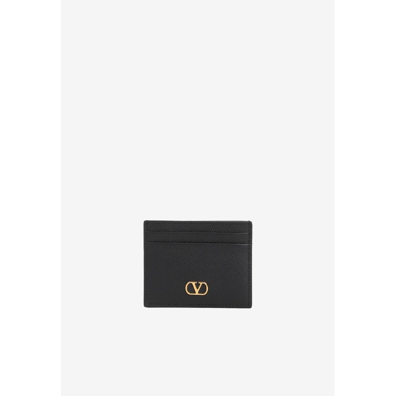 VLogo Leather Cardholder