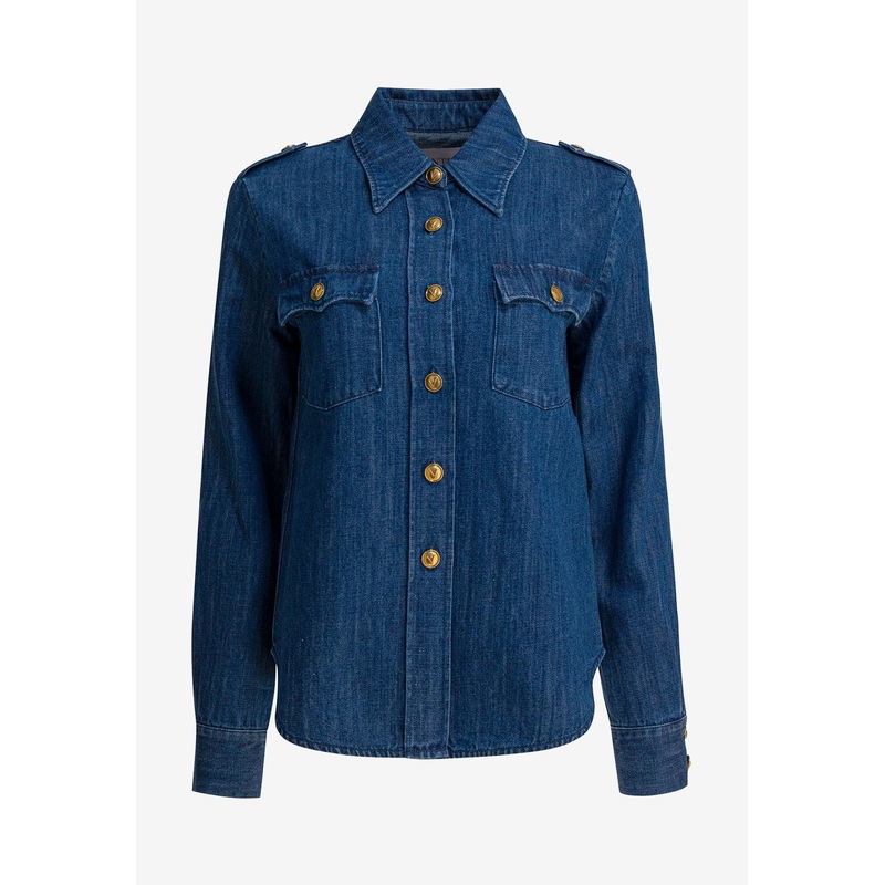 Western Style Denim Shirt